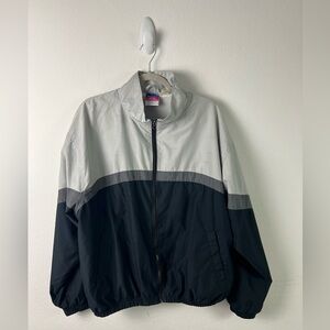 Champion Gray & Black Windbreaker Jacket